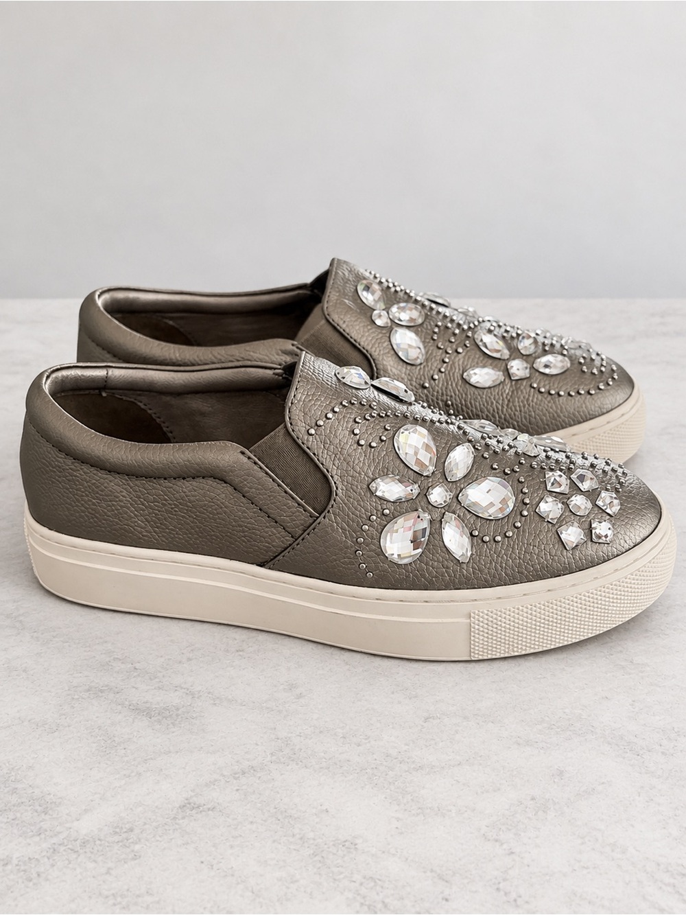 Brighton Bling Pearl Rhinestone Flats Women’s Size 6 New Without Box $190 Retail